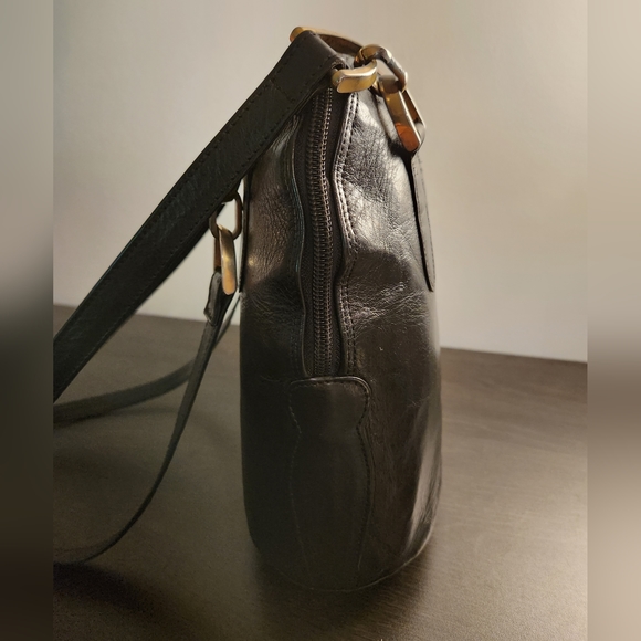 HCL Bags Vintage Hcl Germany Handcrafted Black Leather Bowling Bag